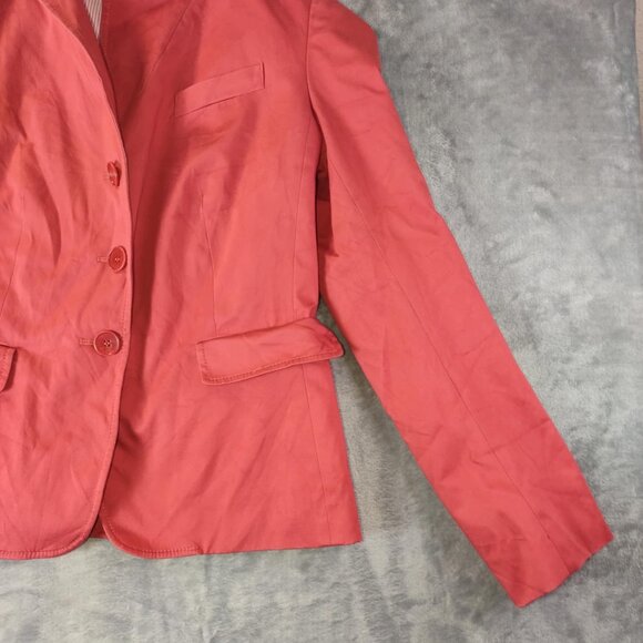 Talbots Women 10P RedBlazer Lightweight Jacket Petite Lined Workwear Career Coat - Picture 8 of 10